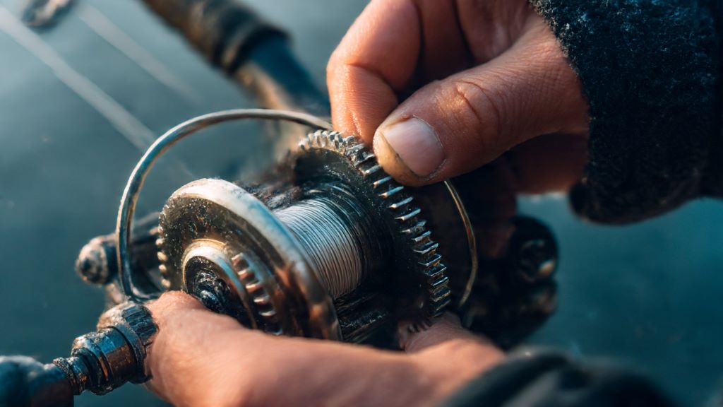 Comparison of frozen standard grease versus fluid cold weather fishing reel lubricant in freezing temperatures