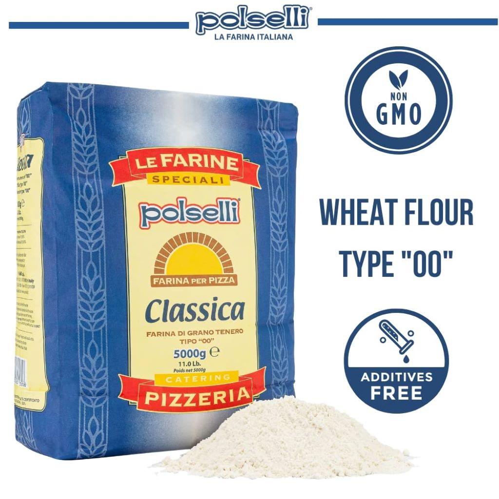 Fresh pasta prepared using Polselli Classica 00 Italian flour