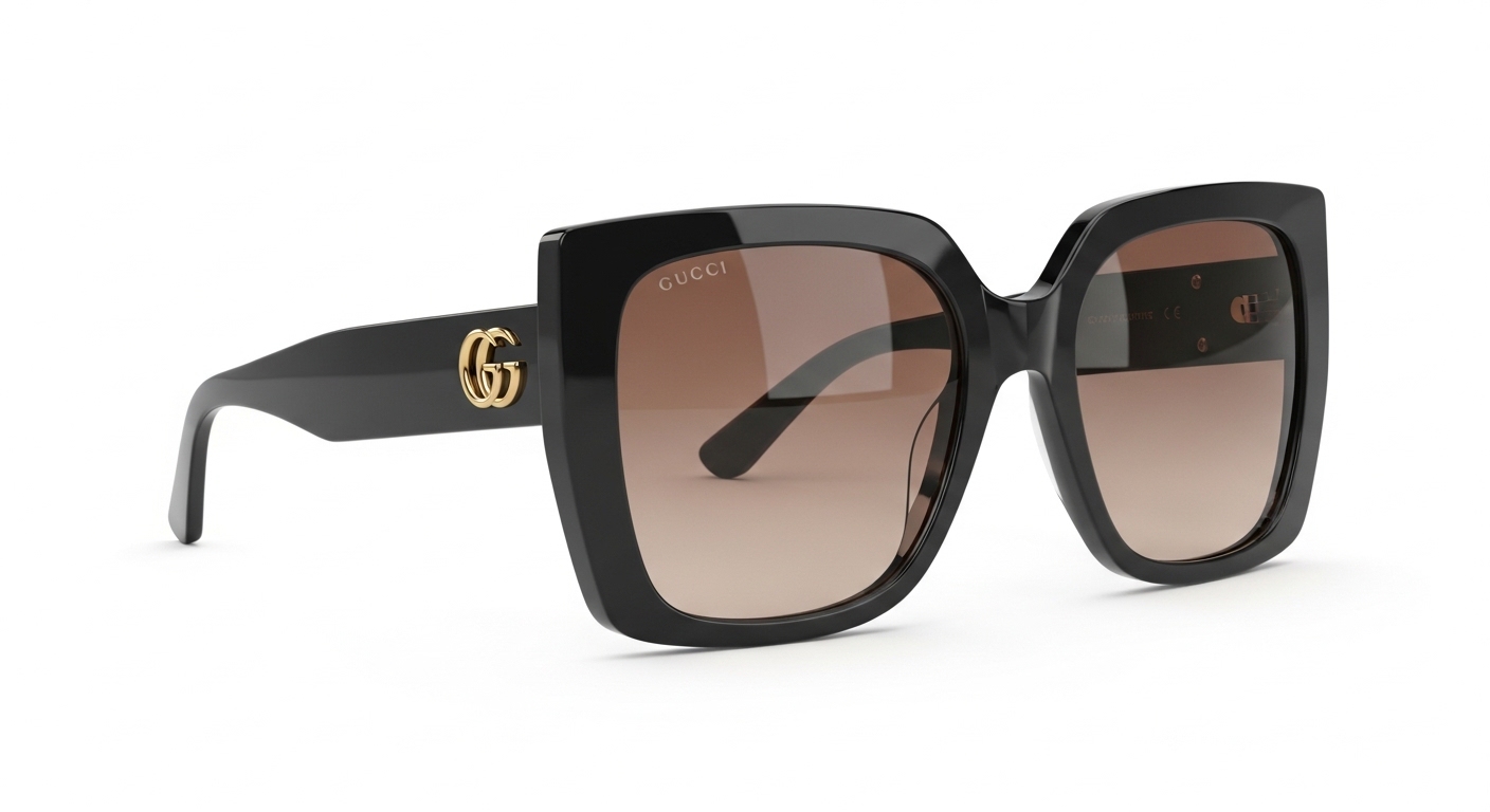 Authentic Gucci women's sunglasses displayed on a white background