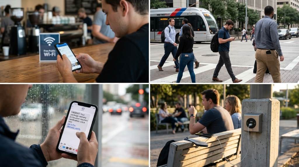 Mobile phishing attack warning on a smartphone screen